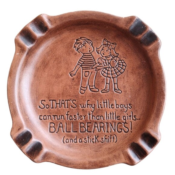 Other - Vintage Car Culture Humor Ashtray Trinket Dish Ball Bearings and a Shifter